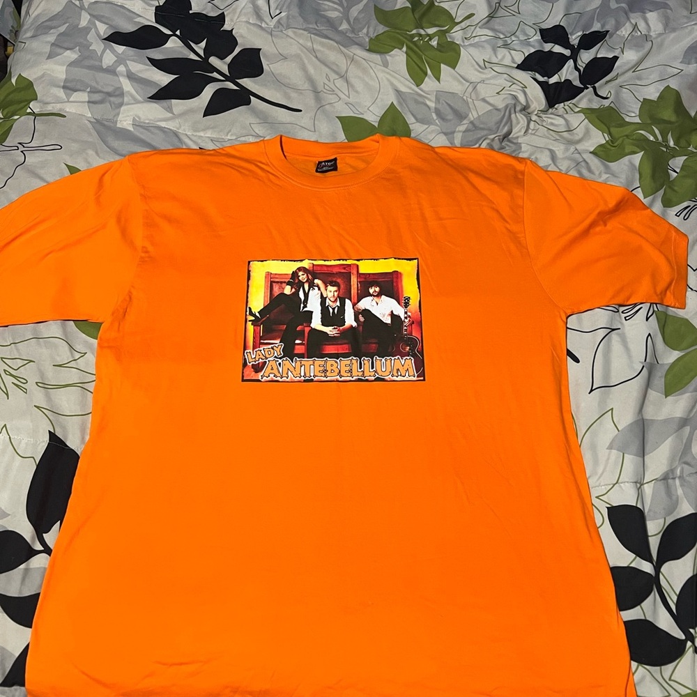Lady Antebellum Vibrant Orange Graphic T-Shirt